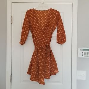 Polka Dot Wrap Dress